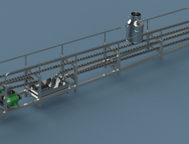 Chain Conveyor for Milk Cans