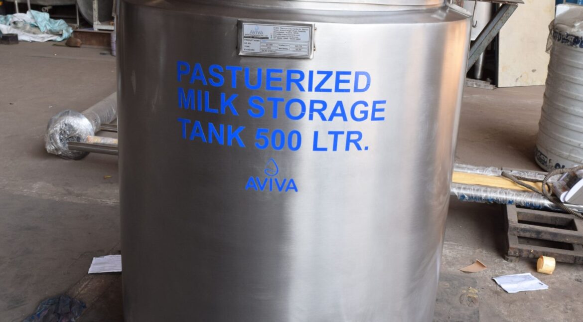 Vertical Milk Storage Tank