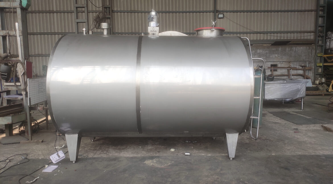 Horizontal Milk Storage Tank