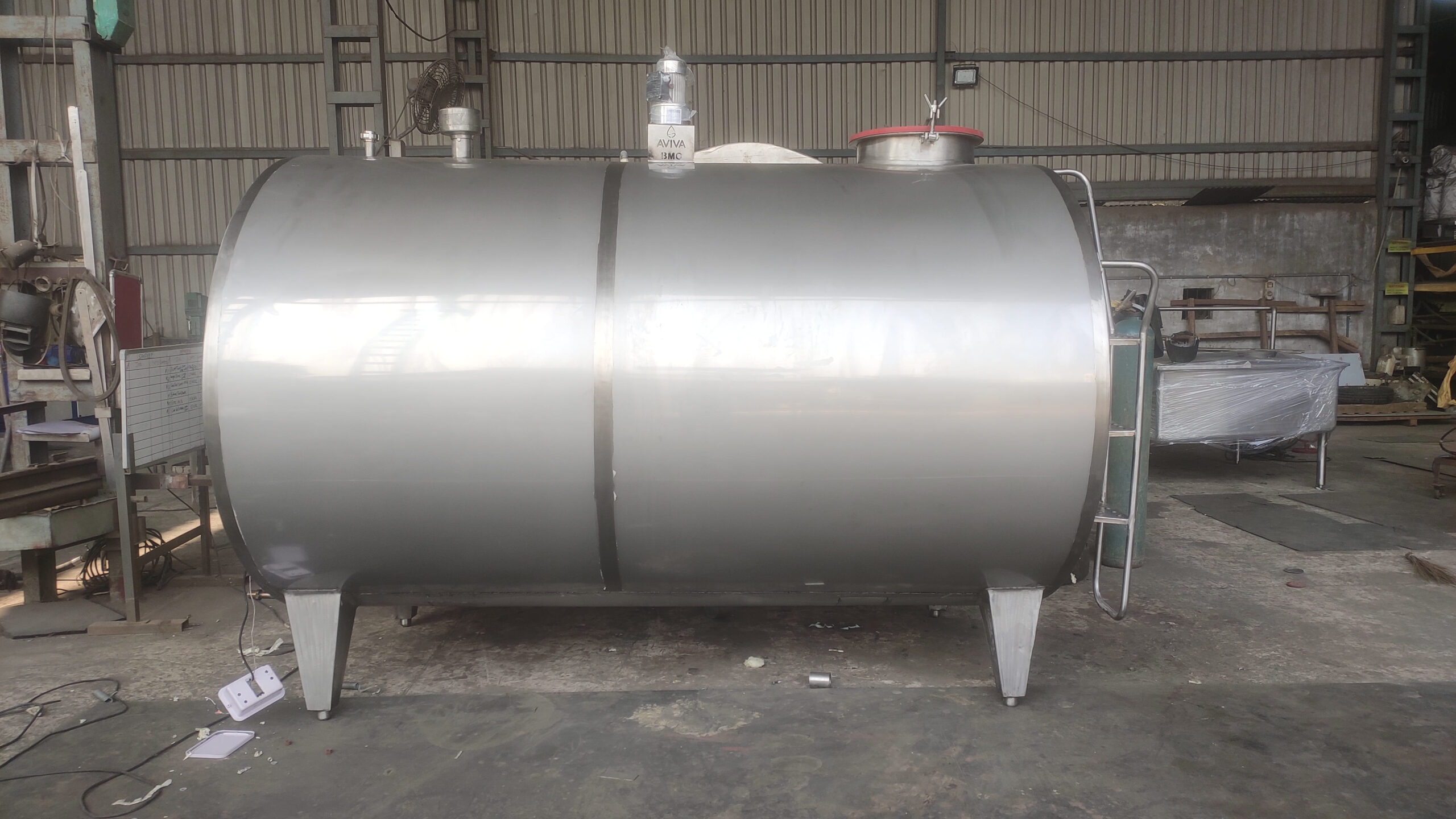 Horizontal Milk Storage Tank